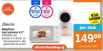 Albert Heijn Babyfoon met camera 4.3" DVM2043 aanbieding