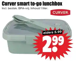 Dirk Curver smart to-go lunchbox aanbieding