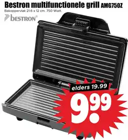 Dirk Bestron multifunctionele grill AMG750Z aanbieding