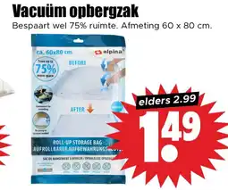 Dirk Vacuüm opbergzak aanbieding