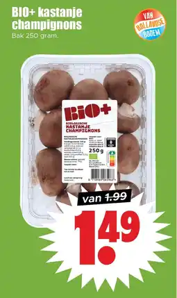 Dirk BIO+ kastanje champignons aanbieding