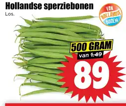 Dirk Hollandse sperziebonen aanbieding