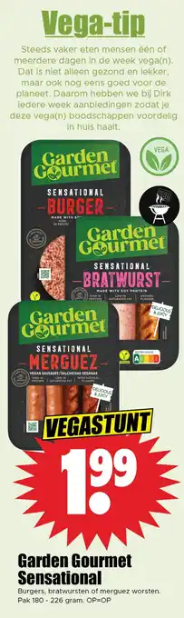 Dirk Garden Gourmet Sensational aanbieding