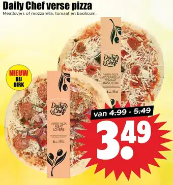 Dirk Daily Chef verse pizza aanbieding