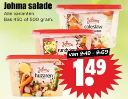 Dirk Johma salade aanbieding