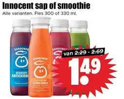 Dirk Innocent sap of smoothie aanbieding