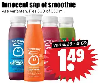 Dirk Innocent sap of smoothie aanbieding