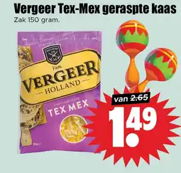 Dirk Vergeer Tex-Mex geraspte kaas aanbieding