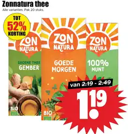 Dirk Zonnatura thee aanbieding