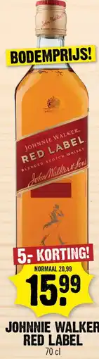 Dirk Johnnie walker red label aanbieding