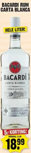 Dirk Bacardi rum carta blanca aanbieding