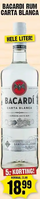 Dirk Bacardi rum carta blanca aanbieding