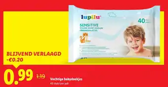 Lidl Vochtige babydoekjes aanbieding