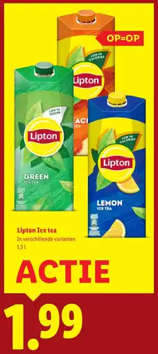 Lidl Lipton Ice tea aanbieding