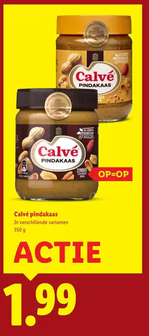 Lidl Calvé pindakaas aanbieding