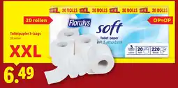 Lidl Toilet paper soft & absorbent aanbieding