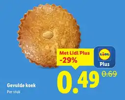 Lidl Gevulde koek aanbieding