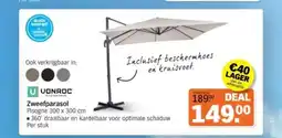 Albert Heijn VONROC Zweefparasol aanbieding