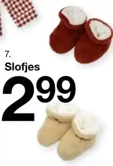 Zeeman Slofjes aanbieding