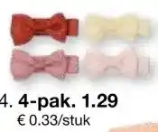 Zeeman Kleine strik op clip aanbieding