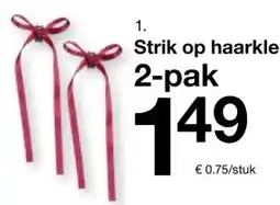 Zeeman Strik op haarklem aanbieding