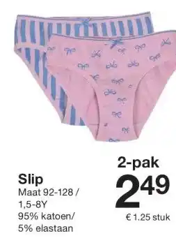 Zeeman Slip aanbieding