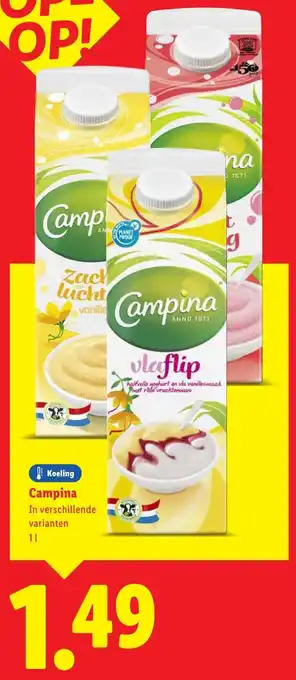 Lidl Campina aanbieding