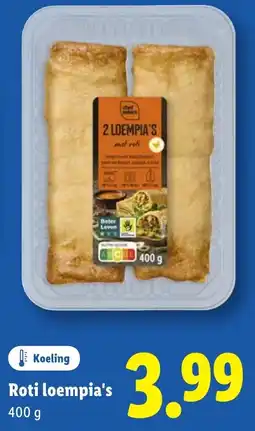 Lidl Roti loempia's aanbieding