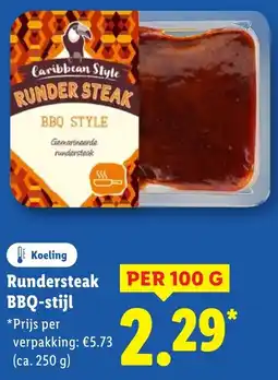 Lidl Rundersteak BBQ-stijl aanbieding