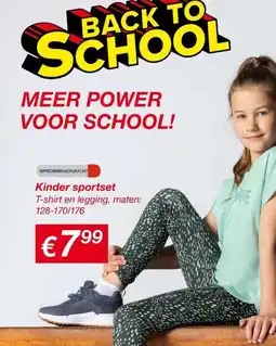 Kik Kinder sportset T-shirt en legging aanbieding