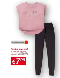 Kik Kinder sportset T-shirt en legging aanbieding