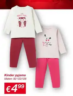 Kik Kinder pyjama aanbieding