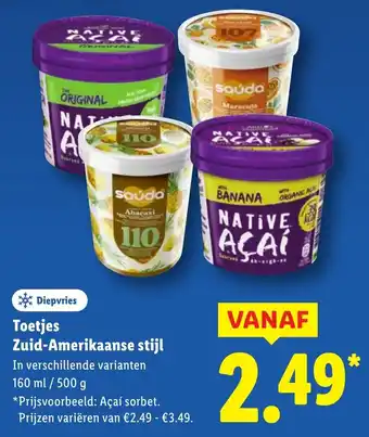 Lidl Toetjes Zuid- Amerikaanse stijl aanbieding