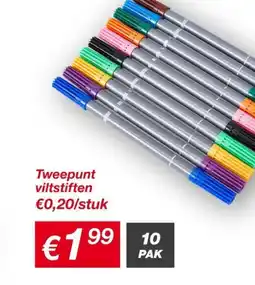Kik Tweepunt viltstiften aanbieding