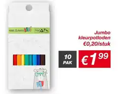 Kik Jumbo kleurpotloden aanbieding