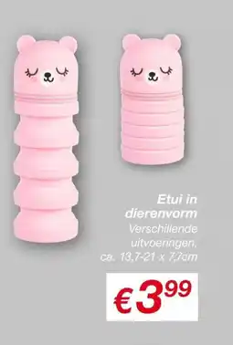 Kik Etui in dierenvorm aanbieding