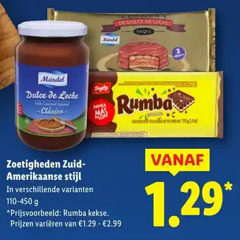 Lidl Zoetigheden Zuid- Amerikaanse stijl aanbieding