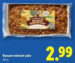 Lidl Banaan walnoot cake aanbieding