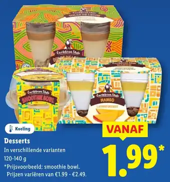 Lidl Desserts aanbieding