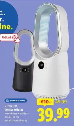 Lidl Silvercrest Tafelventilator aanbieding