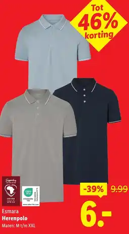 Lidl Esmara Herenpolo aanbieding