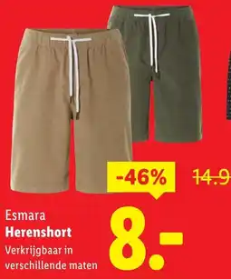 Lidl Esmara Herenshort aanbieding