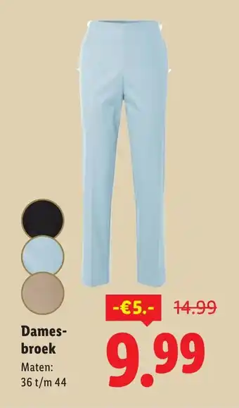 Lidl Dames- broek broek aanbieding