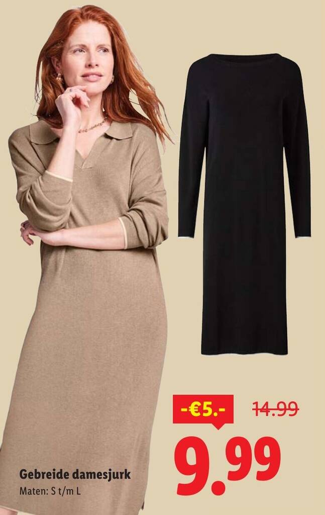 Generisch vrijetijdskleding gebreide jurk voor dames pullover jurk
