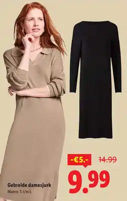 Lidl Gebreide damesjurk aanbieding