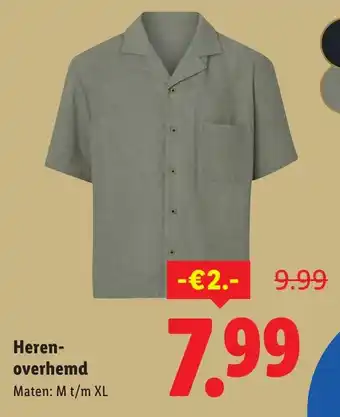 Lidl Heren overhemd aanbieding