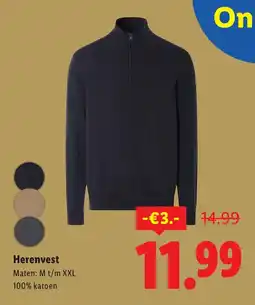 Lidl Herenvest aanbieding