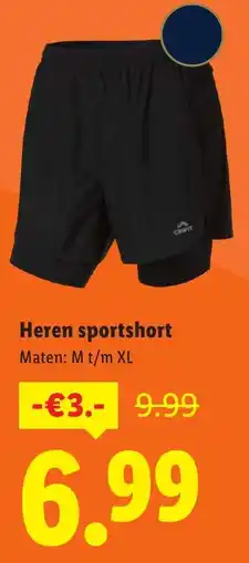 Lidl Heren sportshort aanbieding