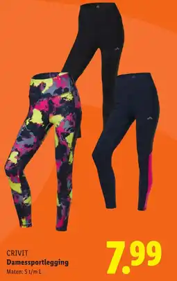 Lidl Crivit Damessportlegging aanbieding
