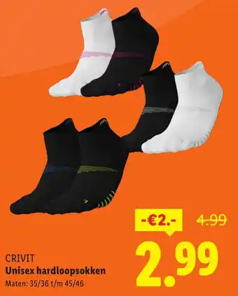 Lidl Crivit Unisex hardloopsokken aanbieding